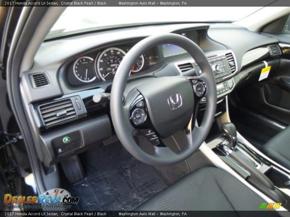 2017 Honda Accord LX Sedan Crystal Black Pearl / Black Photo #8