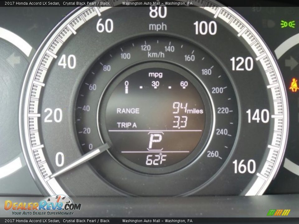 2017 Honda Accord LX Sedan Crystal Black Pearl / Black Photo #15