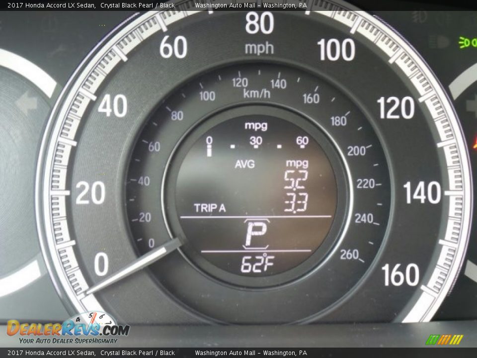2017 Honda Accord LX Sedan Crystal Black Pearl / Black Photo #16