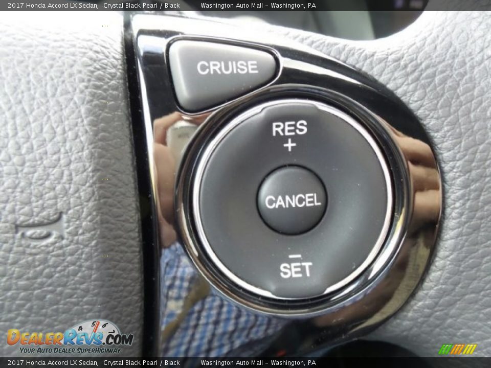 2017 Honda Accord LX Sedan Crystal Black Pearl / Black Photo #19