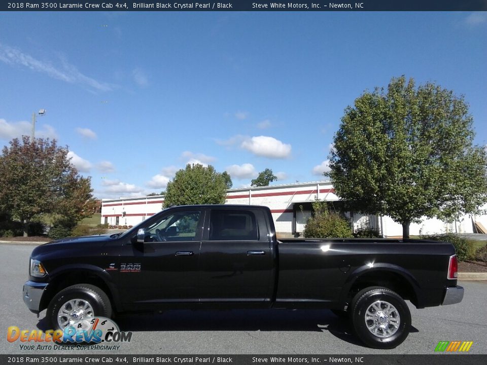 2018 Ram 3500 Laramie Crew Cab 4x4 Brilliant Black Crystal Pearl / Black Photo #1
