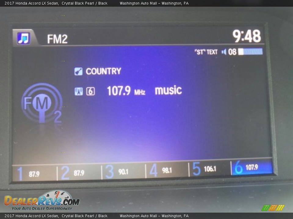 2017 Honda Accord LX Sedan Crystal Black Pearl / Black Photo #21