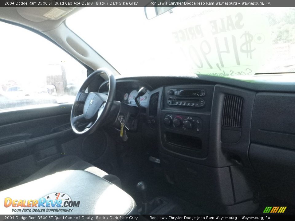 2004 Dodge Ram 3500 ST Quad Cab 4x4 Dually Black / Dark Slate Gray Photo #11