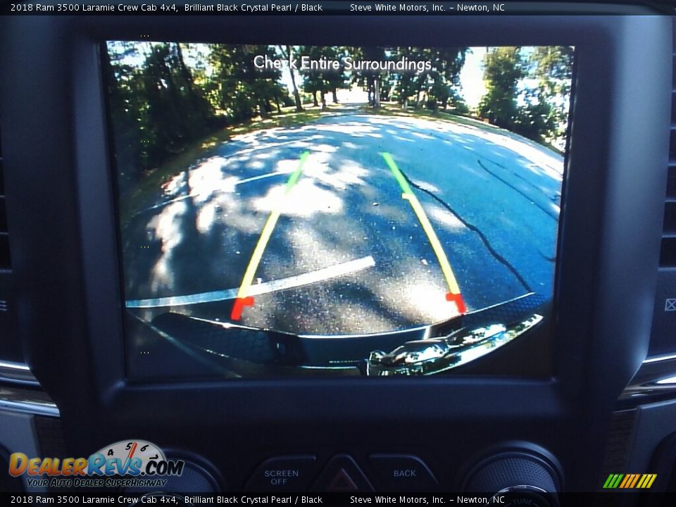 2018 Ram 3500 Laramie Crew Cab 4x4 Brilliant Black Crystal Pearl / Black Photo #22
