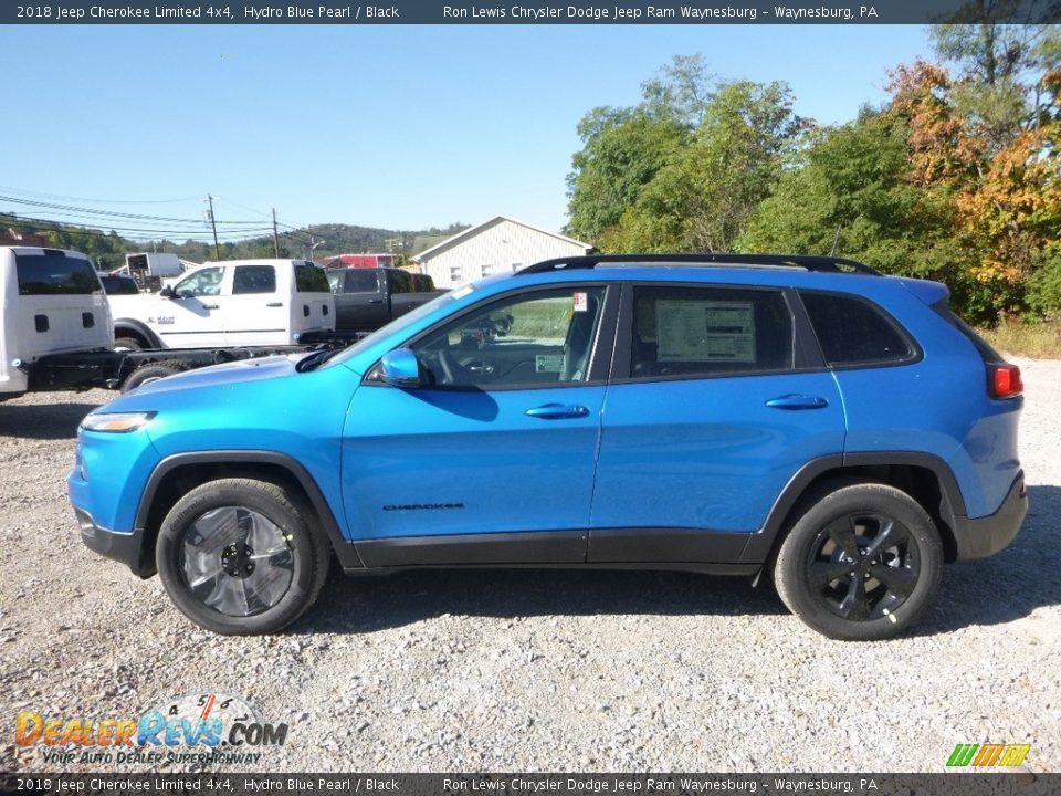 2018 Jeep Cherokee Limited 4x4 Hydro Blue Pearl / Black Photo #2