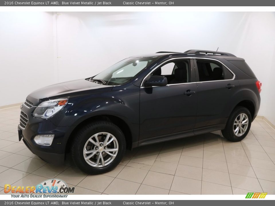 2016 Chevrolet Equinox LT AWD Blue Velvet Metallic / Jet Black Photo #3