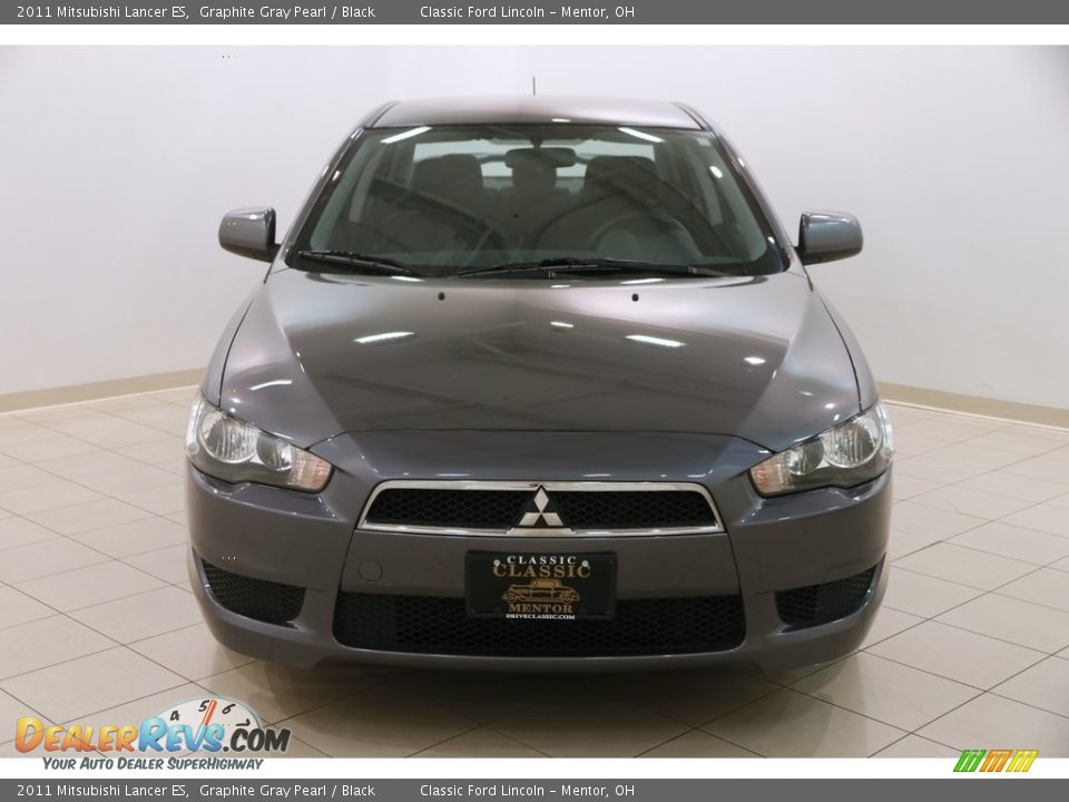 2011 Mitsubishi Lancer ES Graphite Gray Pearl / Black Photo #2