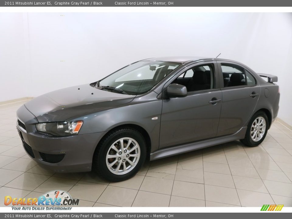 2011 Mitsubishi Lancer ES Graphite Gray Pearl / Black Photo #3