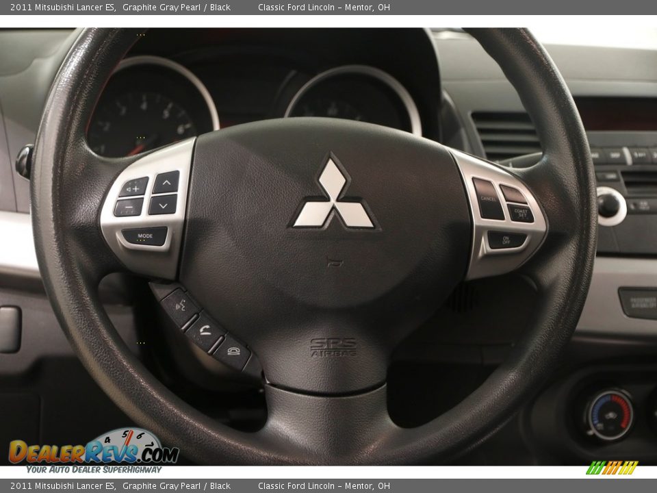 2011 Mitsubishi Lancer ES Graphite Gray Pearl / Black Photo #7