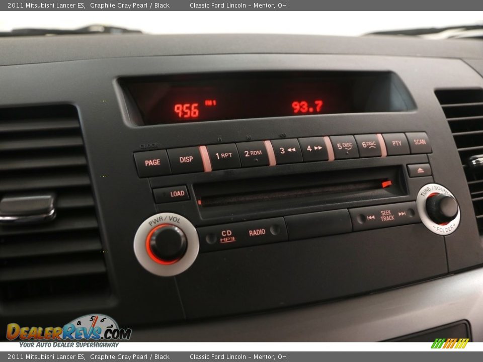 2011 Mitsubishi Lancer ES Graphite Gray Pearl / Black Photo #10