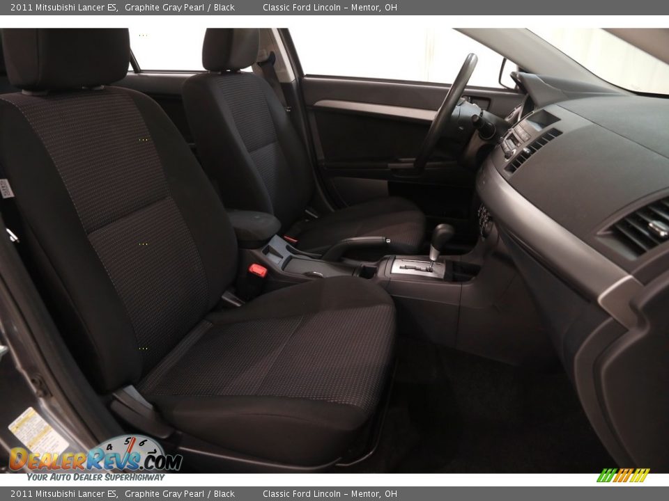 2011 Mitsubishi Lancer ES Graphite Gray Pearl / Black Photo #13