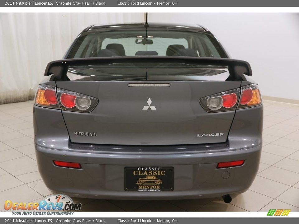 2011 Mitsubishi Lancer ES Graphite Gray Pearl / Black Photo #16