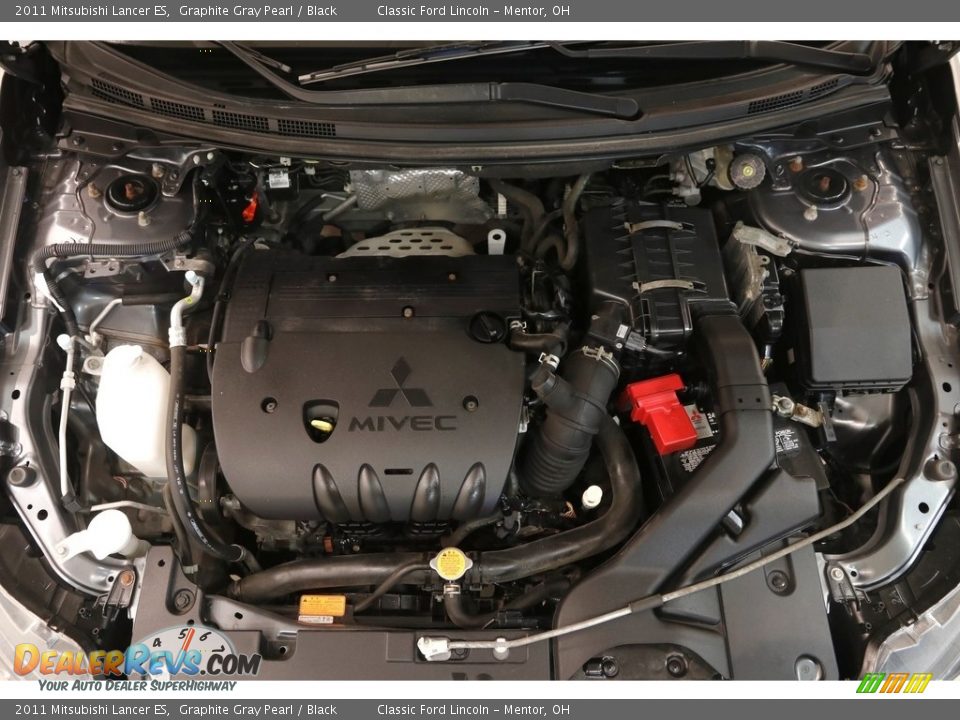 2011 Mitsubishi Lancer ES Graphite Gray Pearl / Black Photo #17