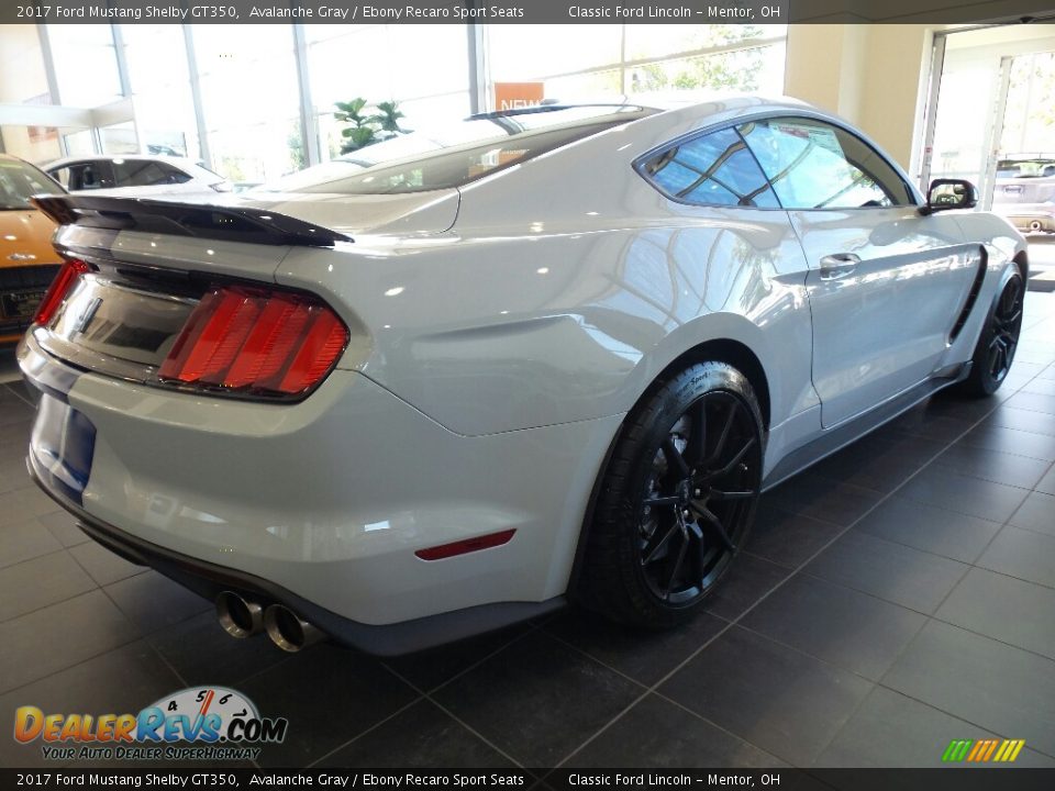 2017 Ford Mustang Shelby GT350 Avalanche Gray / Ebony Recaro Sport Seats Photo #5