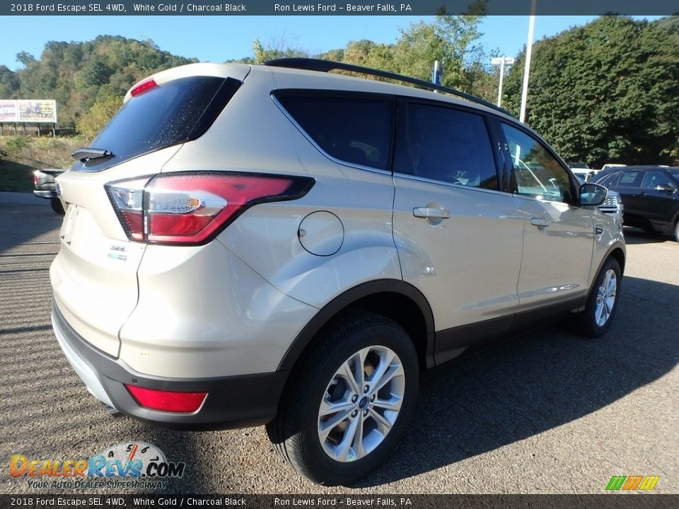 2018 Ford Escape SEL 4WD White Gold / Charcoal Black Photo #2
