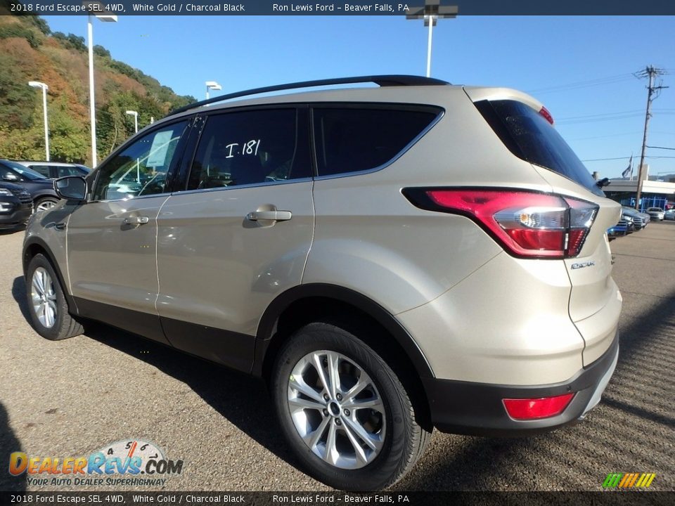 2018 Ford Escape SEL 4WD White Gold / Charcoal Black Photo #5