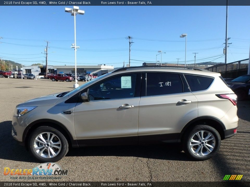 2018 Ford Escape SEL 4WD White Gold / Charcoal Black Photo #6