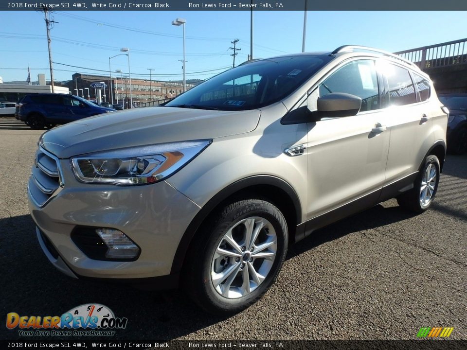 2018 Ford Escape SEL 4WD White Gold / Charcoal Black Photo #7