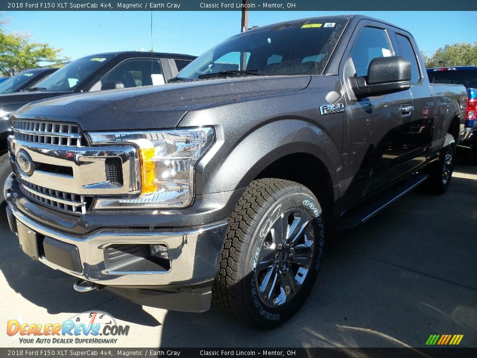 2018 Ford F150 XLT SuperCab 4x4 Magnetic / Earth Gray Photo #1