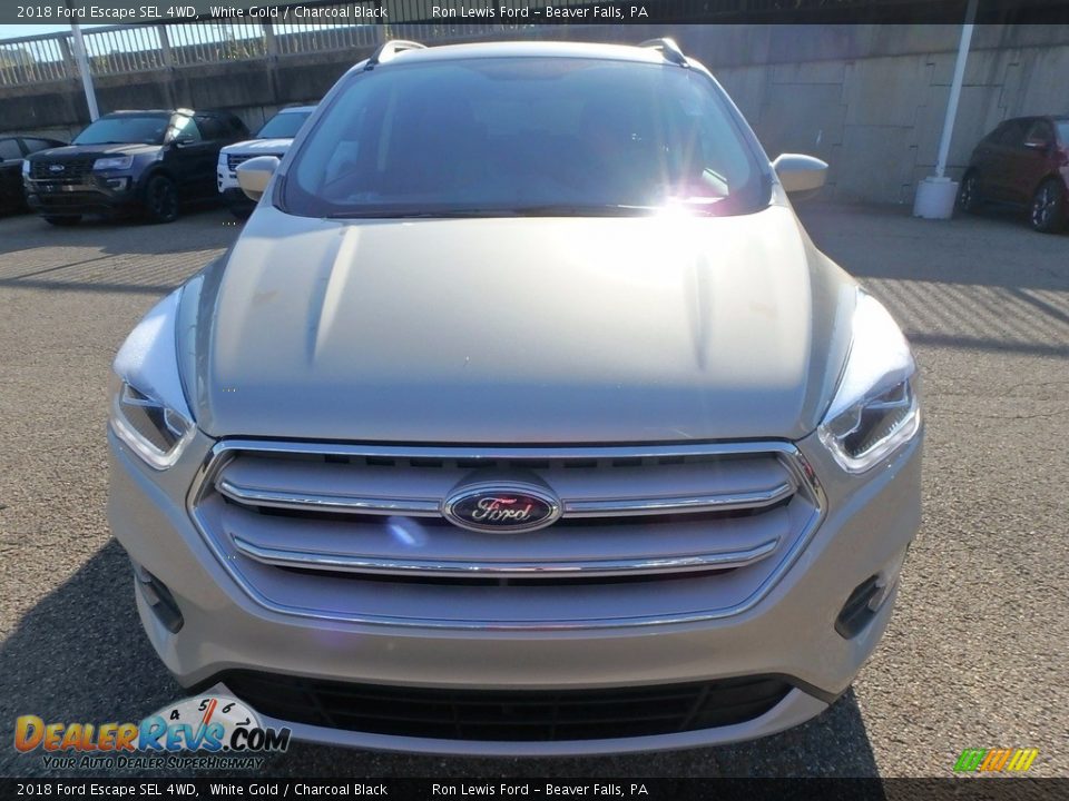 2018 Ford Escape SEL 4WD White Gold / Charcoal Black Photo #8