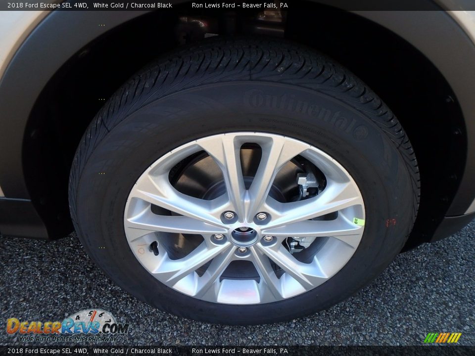 2018 Ford Escape SEL 4WD White Gold / Charcoal Black Photo #10
