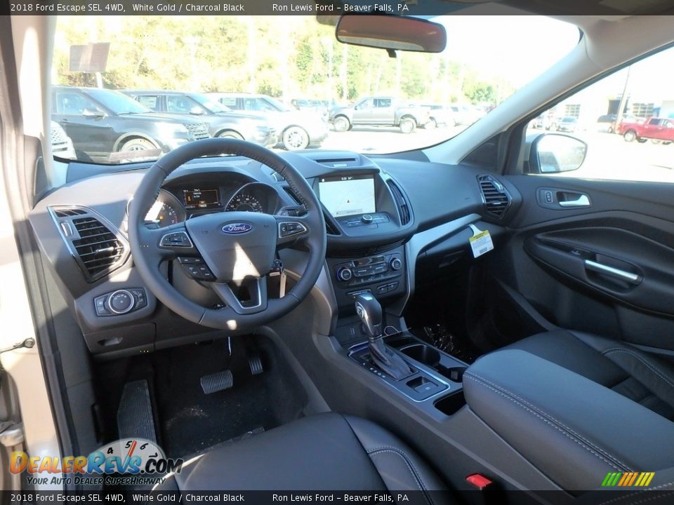 2018 Ford Escape SEL 4WD White Gold / Charcoal Black Photo #13