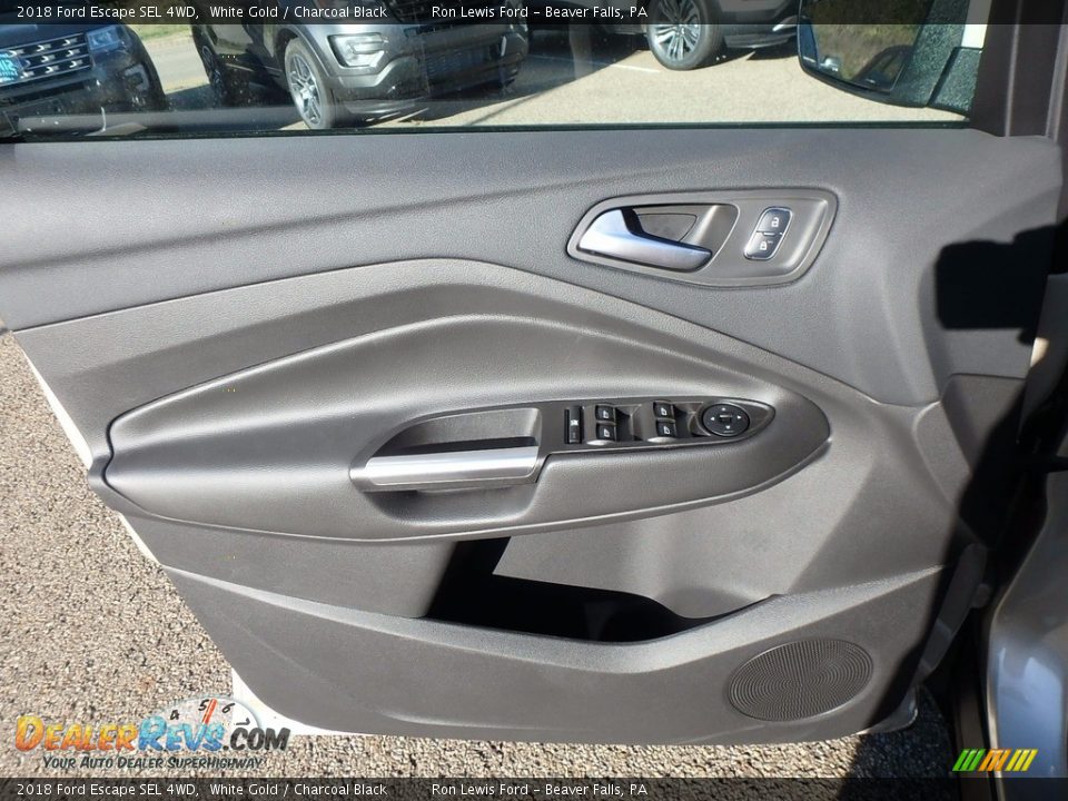 2018 Ford Escape SEL 4WD White Gold / Charcoal Black Photo #14