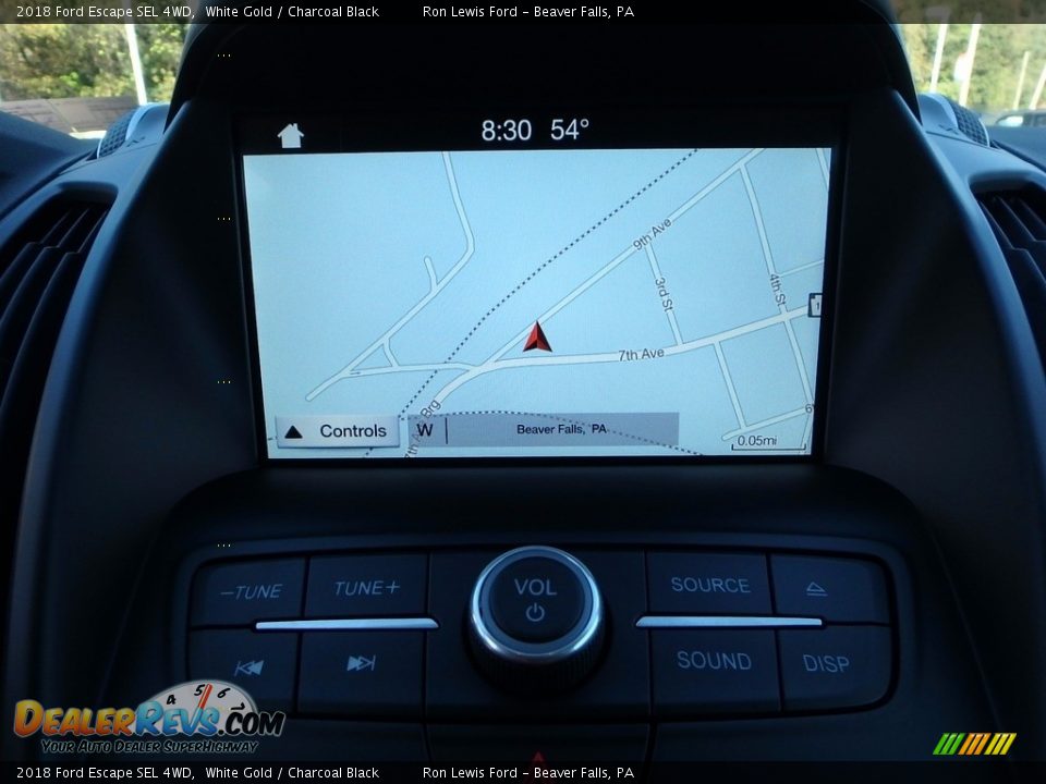 2018 Ford Escape SEL 4WD White Gold / Charcoal Black Photo #18