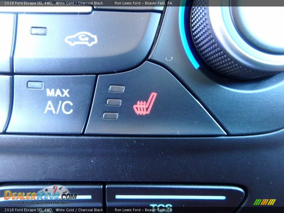 2018 Ford Escape SEL 4WD White Gold / Charcoal Black Photo #19