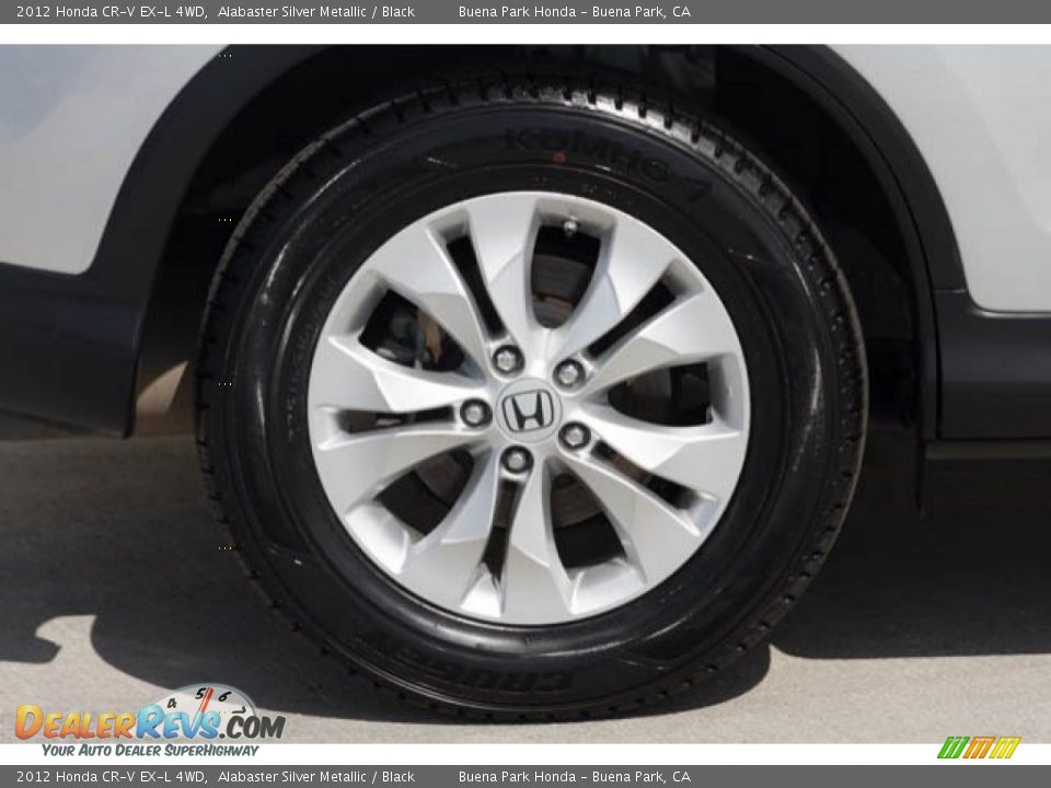 2012 Honda CR-V EX-L 4WD Alabaster Silver Metallic / Black Photo #31
