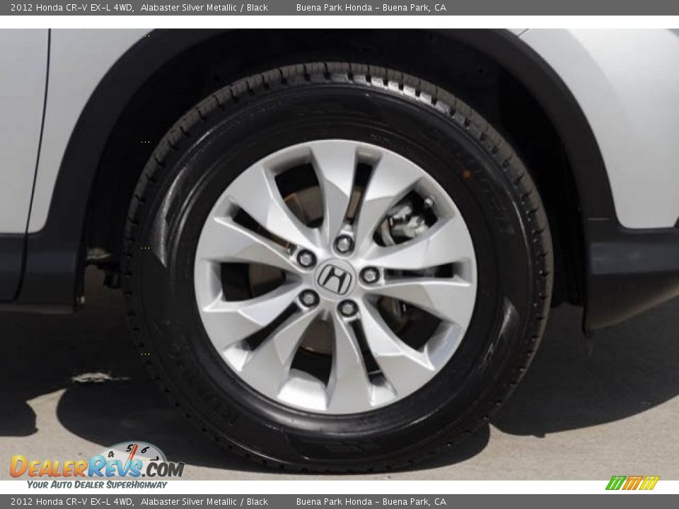 2012 Honda CR-V EX-L 4WD Alabaster Silver Metallic / Black Photo #32