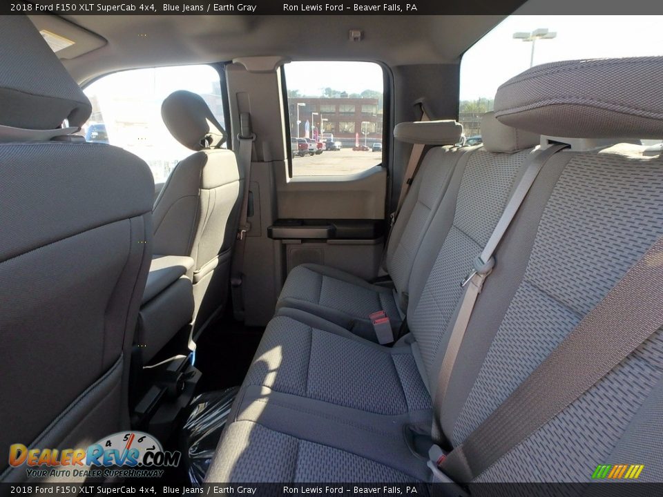 2018 Ford F150 XLT SuperCab 4x4 Blue Jeans / Earth Gray Photo #11