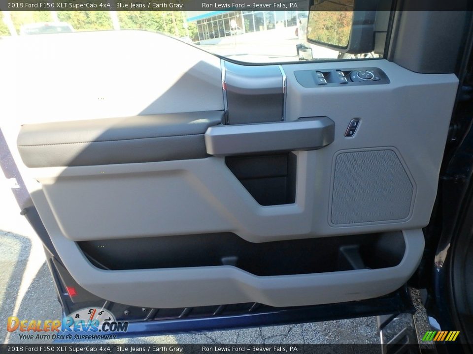 2018 Ford F150 XLT SuperCab 4x4 Blue Jeans / Earth Gray Photo #13