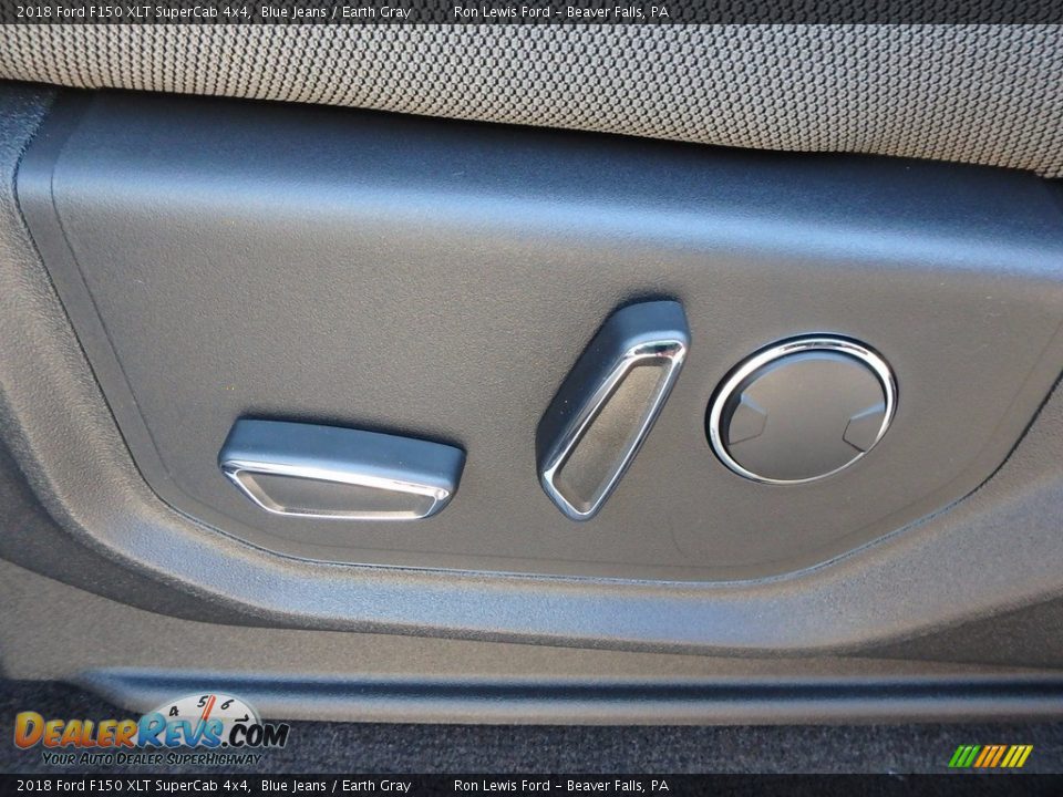 2018 Ford F150 XLT SuperCab 4x4 Blue Jeans / Earth Gray Photo #15