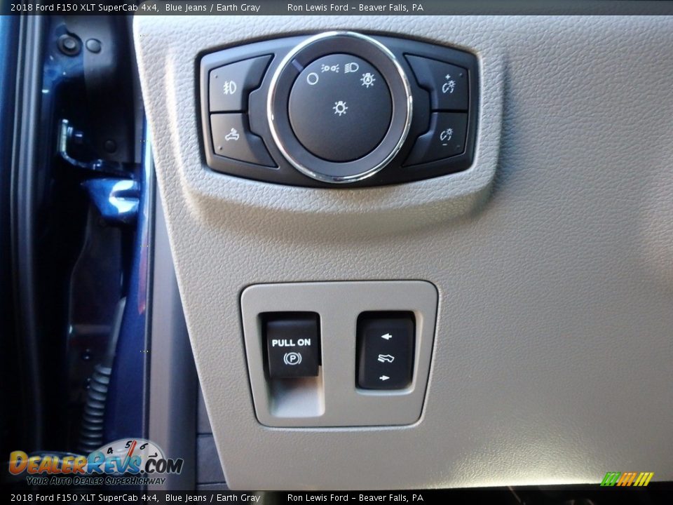 2018 Ford F150 XLT SuperCab 4x4 Blue Jeans / Earth Gray Photo #16