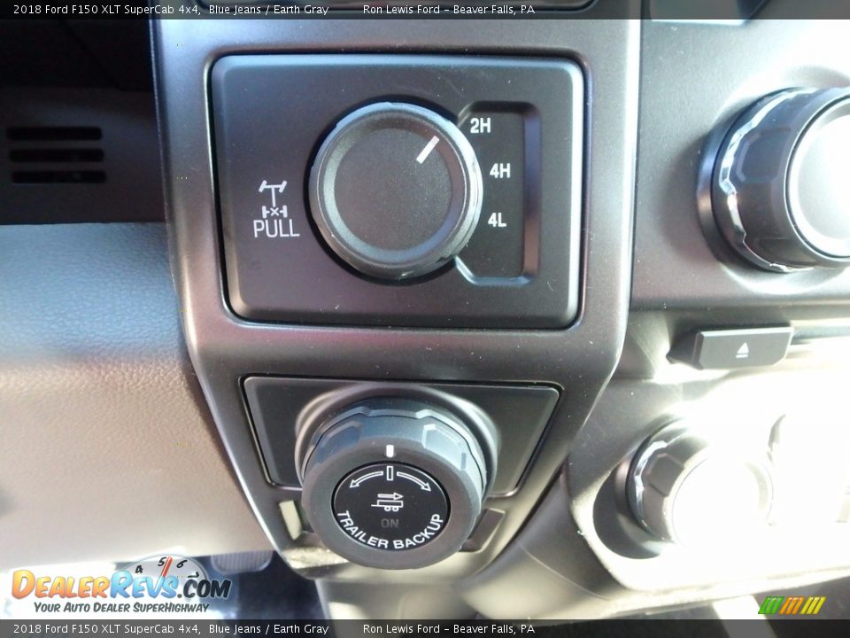 2018 Ford F150 XLT SuperCab 4x4 Blue Jeans / Earth Gray Photo #18