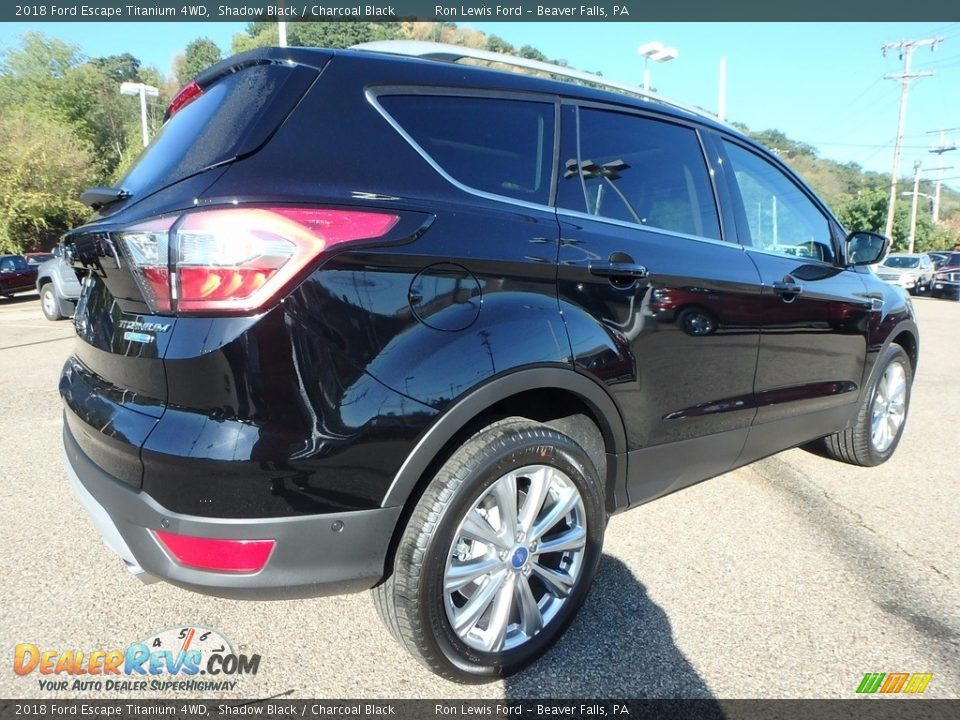 2018 Ford Escape Titanium 4WD Shadow Black / Charcoal Black Photo #2