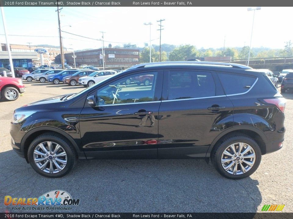 2018 Ford Escape Titanium 4WD Shadow Black / Charcoal Black Photo #5