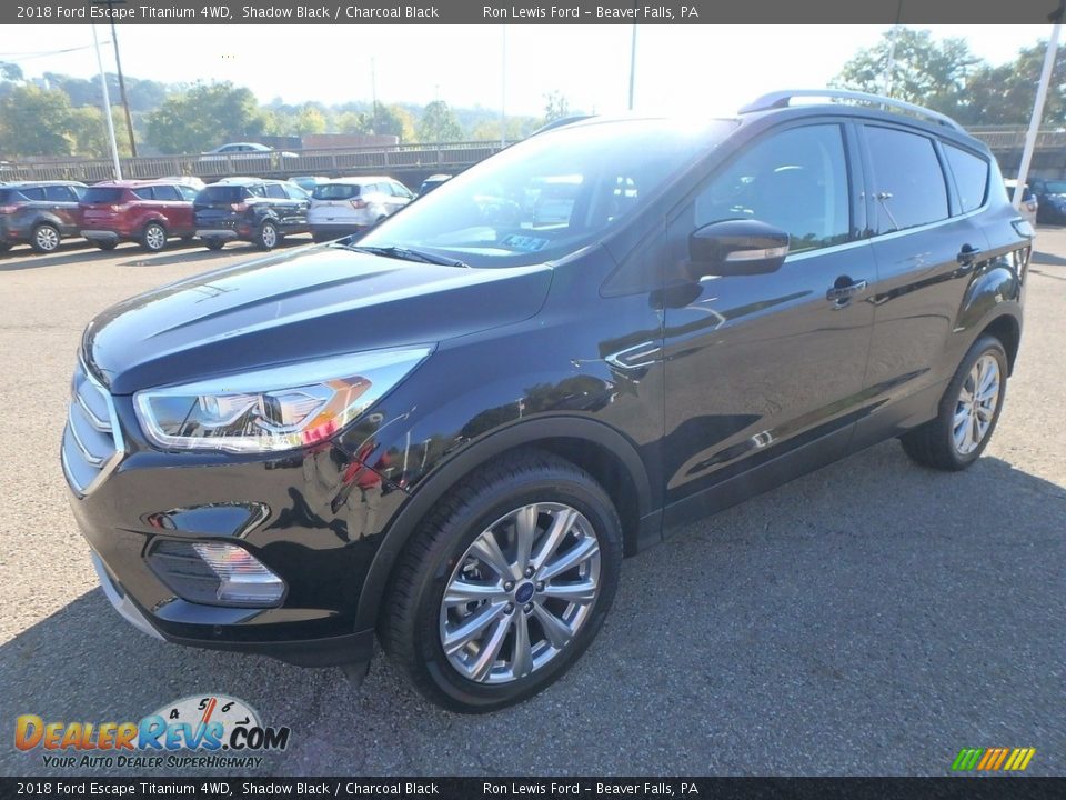 2018 Ford Escape Titanium 4WD Shadow Black / Charcoal Black Photo #6