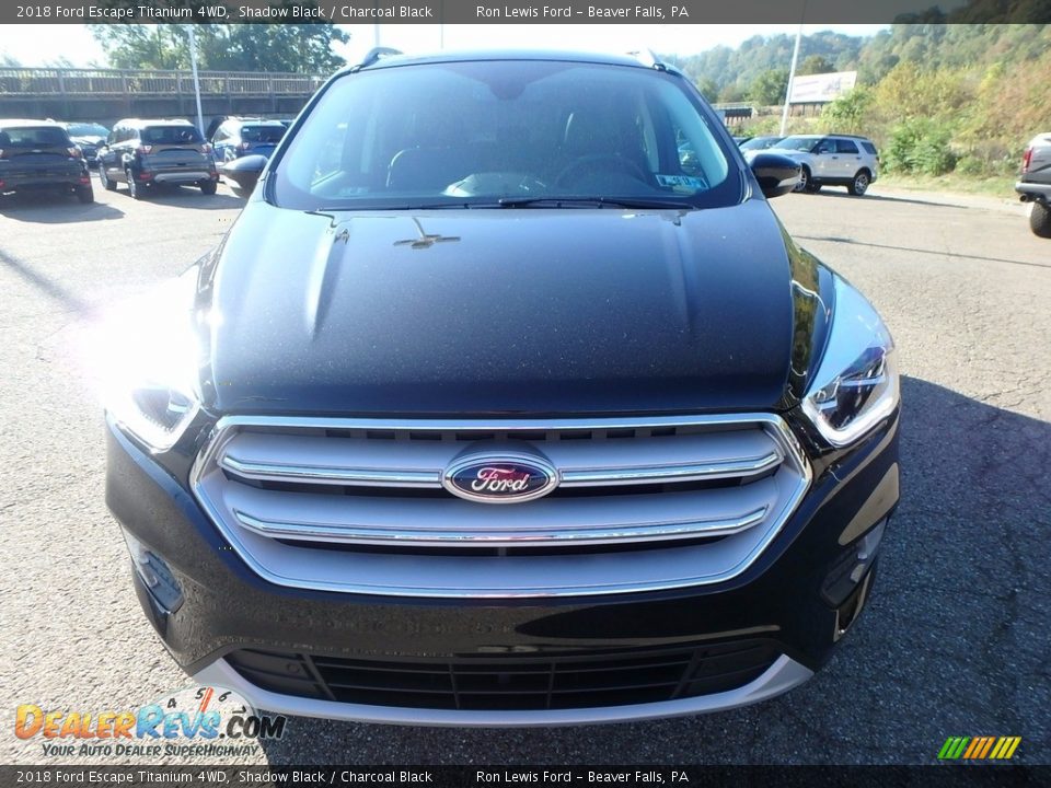 2018 Ford Escape Titanium 4WD Shadow Black / Charcoal Black Photo #7