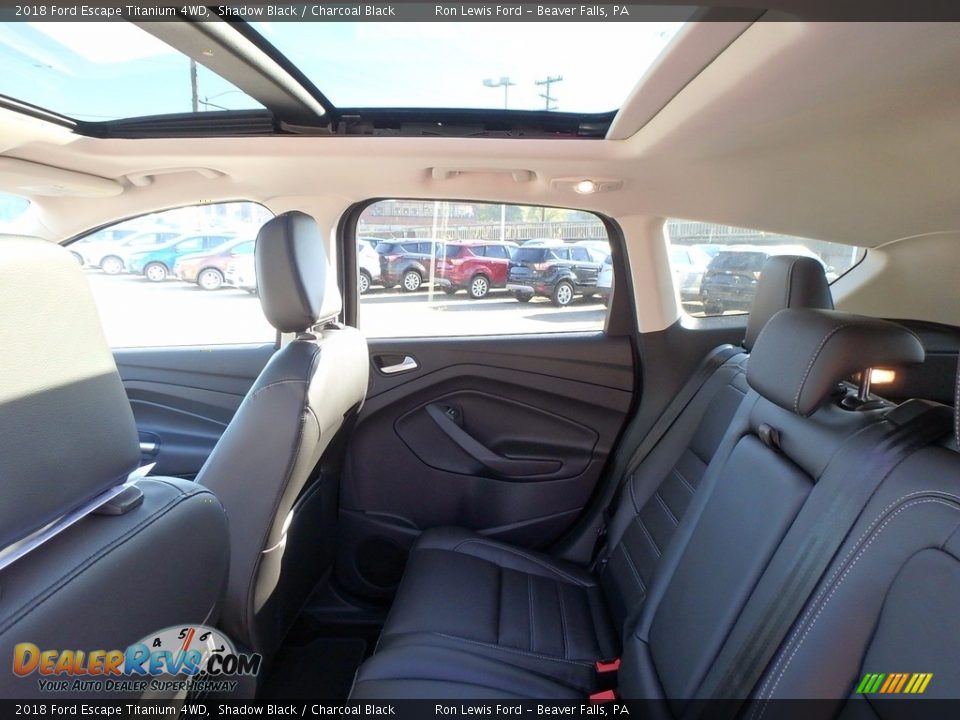2018 Ford Escape Titanium 4WD Shadow Black / Charcoal Black Photo #11
