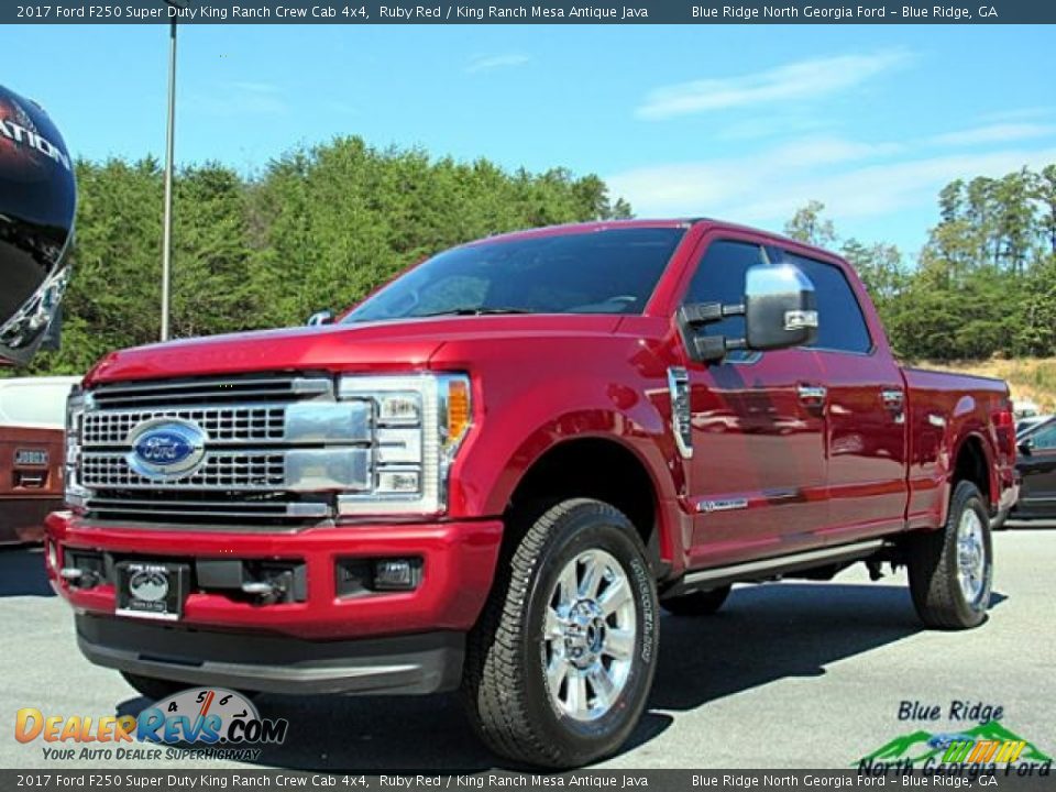 2017 Ford F250 Super Duty King Ranch Crew Cab 4x4 Ruby Red / King Ranch Mesa Antique Java Photo #1