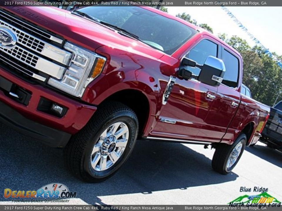 2017 Ford F250 Super Duty King Ranch Crew Cab 4x4 Ruby Red / King Ranch Mesa Antique Java Photo #33