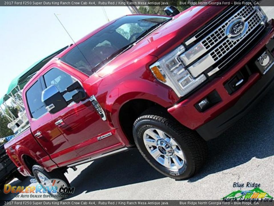 2017 Ford F250 Super Duty King Ranch Crew Cab 4x4 Ruby Red / King Ranch Mesa Antique Java Photo #34