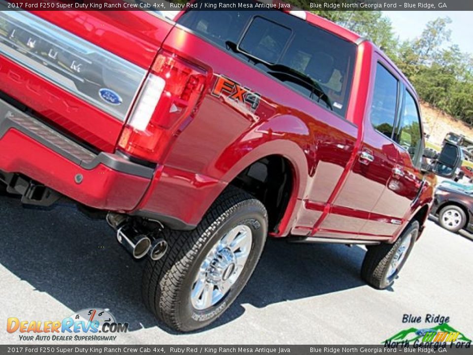 2017 Ford F250 Super Duty King Ranch Crew Cab 4x4 Ruby Red / King Ranch Mesa Antique Java Photo #35