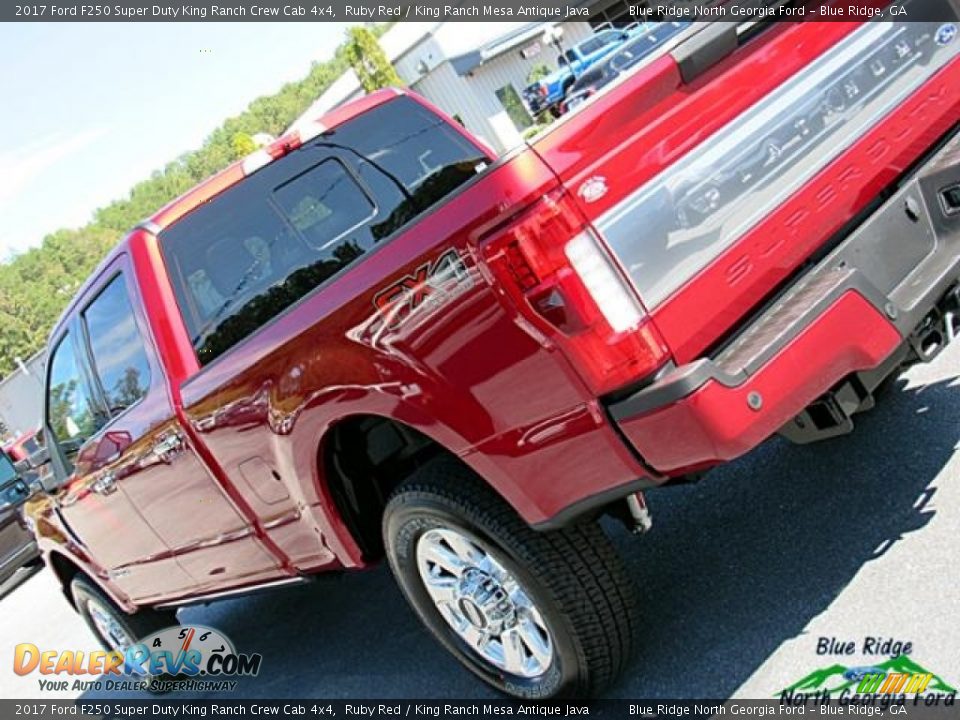 2017 Ford F250 Super Duty King Ranch Crew Cab 4x4 Ruby Red / King Ranch Mesa Antique Java Photo #36