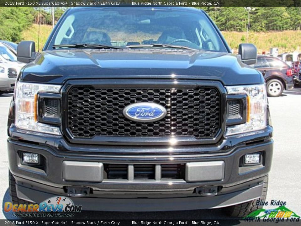 2018 Ford F150 XL SuperCab 4x4 Shadow Black / Earth Gray Photo #4