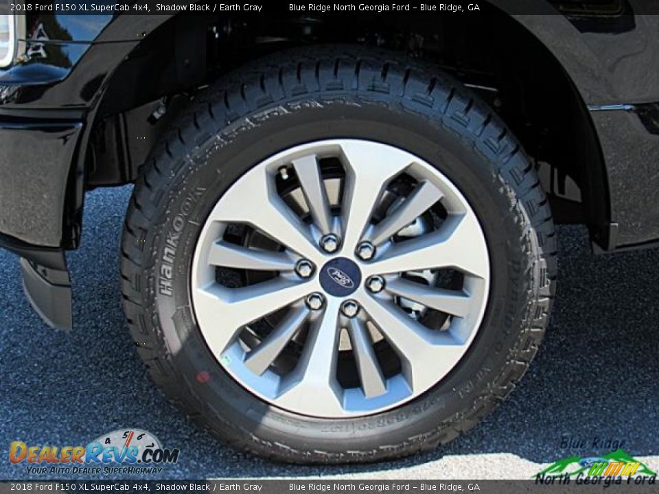 2018 Ford F150 XL SuperCab 4x4 Shadow Black / Earth Gray Photo #9