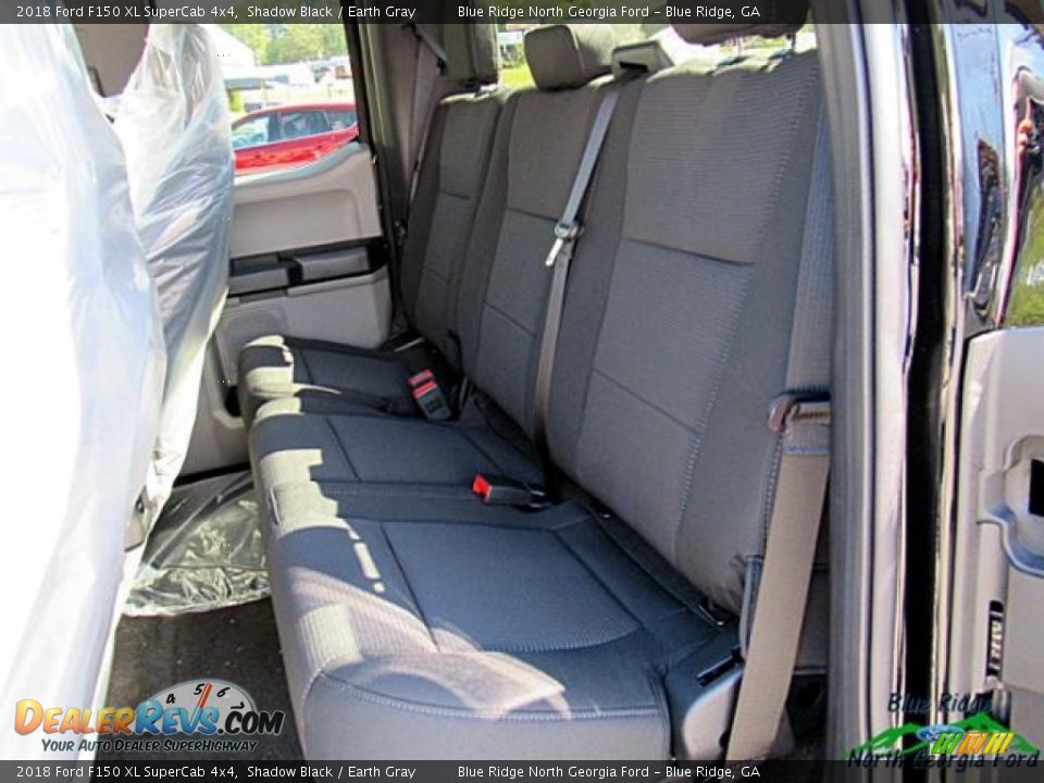 2018 Ford F150 XL SuperCab 4x4 Shadow Black / Earth Gray Photo #14