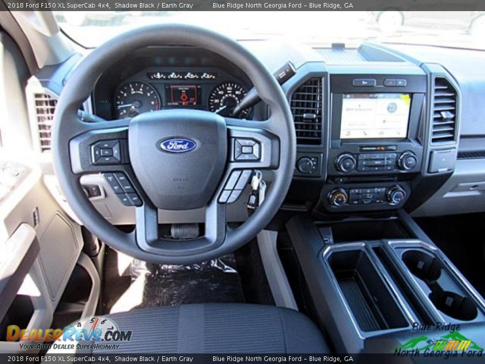 2018 Ford F150 XL SuperCab 4x4 Shadow Black / Earth Gray Photo #15